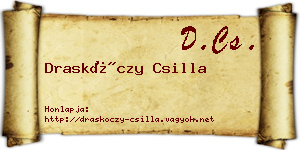 Draskóczy Csilla névjegykártya