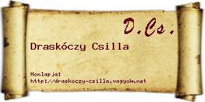 Draskóczy Csilla névjegykártya